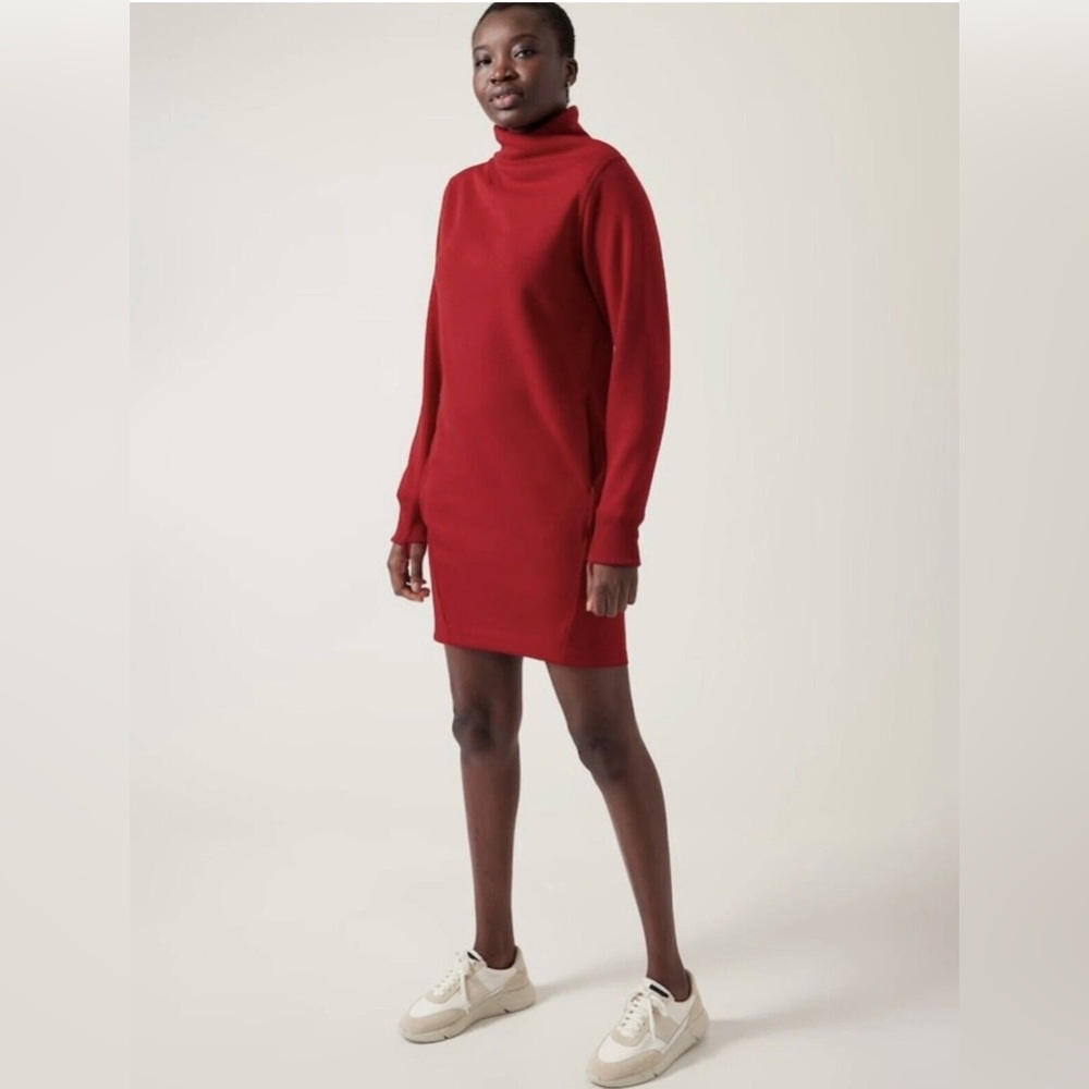 Athleta cozy karma mock neck dress